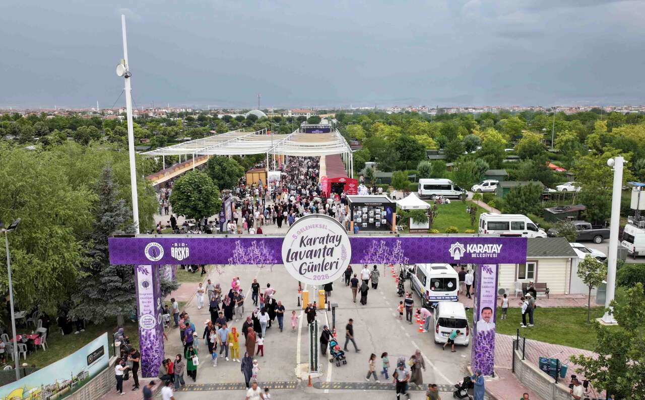 Konya'nın mor tarlalarına ziyaretçi akını! Festival rekorla tamamlandı 5